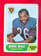 1968 Topps Football # #179 a Bennie McRae Low Grade