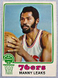 1973-74 Topps #74 Manny Leaks 76ers