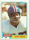 1981 Topps Football Card #187 Haven Moses / Denver Broncos