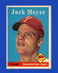 1958 Topps Set-Break #186 Jack Meyer EX-EXMINT *GMCARDS*