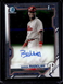 2021 Bowman Chrome Baron Radcliff 1st Prospect Auto Autograph #CPA-BRA Phillies