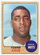 1968 Topps #465 Tommie Agee Baseball Card - New York Mets