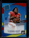 2017 Donruss Optic Kareem Hunt Red Yellow Prizm Rated Rookie RC #182 Chiefs