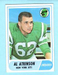 1968 TOPPS FOOTBALL #195 AL ATKINSON NEW YORK JETS NM