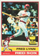 Fred Lynn Rookie All-Star TOPPS 1976 Baseball Card TOPPS #50 EX-MT