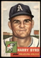 1953 Topps #131 Harry Byrd RC Philadelphia Athletics VG-VGEX wrinkle SET BREAK!