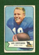 1954 Bowman Football #100 Detroit Lions Jack Christiansen