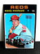 1971 TOPPS "WOODY WOODWARD" CINCINNATI REDS #496 NM/NM+ (COMBINED SHIP)