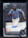 2022 Bowman Chrome Estanli Castillo 1st Prospect Autograph Auto #CPA-EC Rays