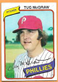 TUG MCGRAW 1980 Topps Baseball Card #655 PHILADELPHIA PHILLIES Free Shipping