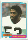 1981 Topps Football Card #487 Rod Martin Rookie Card / Oakland Raiders