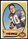 1970 Topps #83 Bill Brown Minnesota Vikings EX-EXMINT SET BREAK!