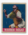 1948 1949 Leaf Warren "Buddy" Rosar Philadelphia A's Baseball Card #128