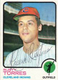 RUSTy TORRES-OF-CLEVELAND INDIANS-1973 TOPPS #571-GREAT SHAPE-HIGH NUMBER