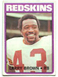 1972 Topps #95 Larry Brown Football Card - Washington Redskins