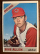 1966 Topps Bob Allen Cleveland Indians #538 Baseball Card SP High#