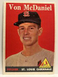 1958 Topps Von McDaniel St. Louis Cardinals #65