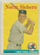 1958 Topps Baseball #54 RC NORM SIEBERN, YANKEES