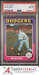 1975 TOPPS #269 DOUG RAU DODGERS PSA 8