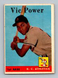 1958 Topps #406 Vic Power VG-VGEX Kansas City Athletics Baseball Card