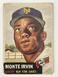 1953 Topps monte Irvin #62 New York Giants HOF Condition Good/Very Good