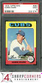 1975 TOPPS MINI #587 CHRIS WARD RC CUBS PSA 9