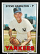 1967 Topps Baseball Card Steve Hamilton #567 High # Card EXMT Range BV $40 JB