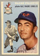 1954 Topps Duane Pillette #107 - Baltimore Orioles