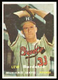 1957 Topps #208 Lew Burdette, Milwaukee Braves.  Ex+