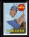 1969 Topps High Numbers Len Gabrielson #615 Los Angeles Dodgers G/VG/EX