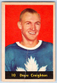 1960-61 Parkhurst Dave Creighton #10 Poor Vintage Hockey Card