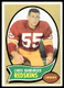 1970 Topps #93 Chris Hanburger Washington Redskins EX-EXMINT SET BREAK!