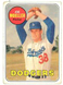 1969 Topps #444 Joe Moeller Baseball Card - Los Angeles Dodgers