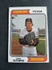 1974 Topps #465 Dick Bosman Cleveland Indians Baseball VG/EX