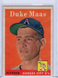 1958 Topps Duke Maas #228 Kansas City Athletics