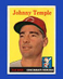 1958 Topps Set-Break #205 Johnny Temple EX-EXMINT *GMCARDS*