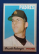 1970 Topps Baseball #103 Frank Reberger - San Diego Padres - (A) - EX