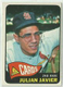 1965 Topps Baseball #447 Julian Javier, Cardinals HI#