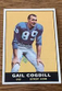 Gail Cogdill Rookie 1961 Topps Card #32 Detroit Lions End Good/VG