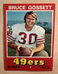 Bruce Gossett 1974 Topps Wonder Bread All-Star Series Card #7 NM, San Fran 49ers