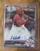 2017 Bowman Chrome Prospect Autographs Isaiah White Auto #CPA-IW Cincinnati Reds