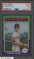 1975 Topps #12 David Clyde Texas Rangers PSA 9 MINT