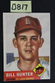 Vintage 1953 Topps - BILLY HUNTER - St. Louis Browns Rookie RC Card #166 (D817