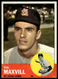 1963 Topps #49 Dal Maxvill