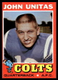 1971 Topps John Unitas #1 Baltimore Colts Football Card READ