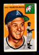 1954 Topps #143 Rollie Hemsley Philadelphia Athletics Coach