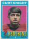 1971 Topps #237 Curt Knight ROOKIE Football Card - Washington Redskins