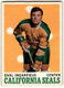 1970-71 O-Pee-Chee Earl Ingarfield #191 HAIRLINE