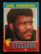 1971 Topps Football Card Joe Greene RC #245 BV $300 CF