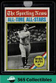 1976 Topps Babe Ruth #345 Baseball Yankees Great Bambino